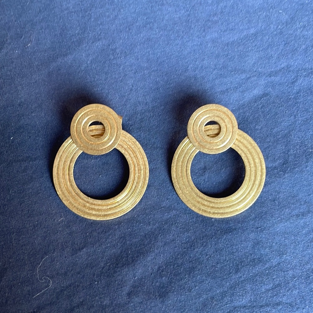 Gold Circle Madewell Earrings